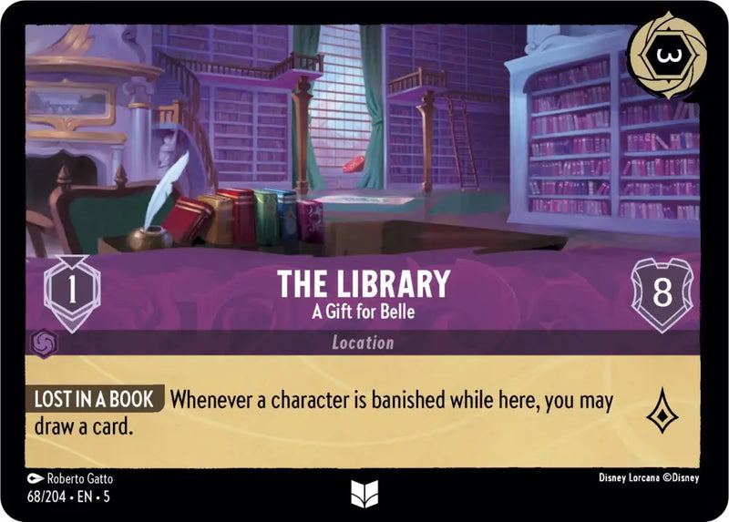 The Library - A Gift for Belle (68/204) [Shimmering Skies] - Lorcana Single