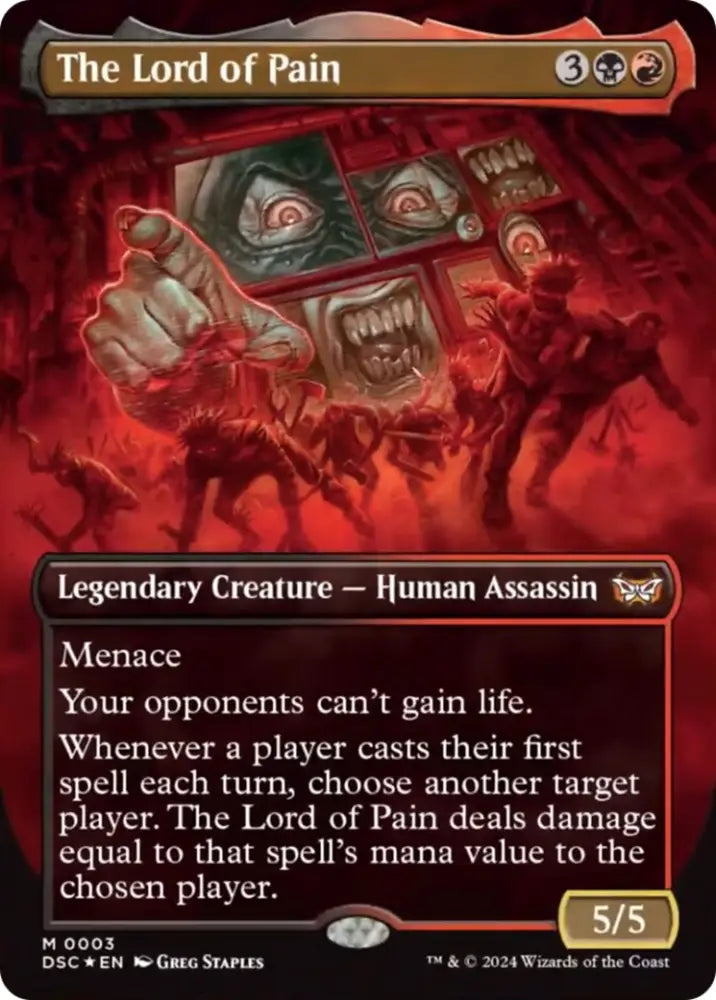 The Lord of Pain (Borderless) [Duskmourn: House of Horror Commander] - MTG Single