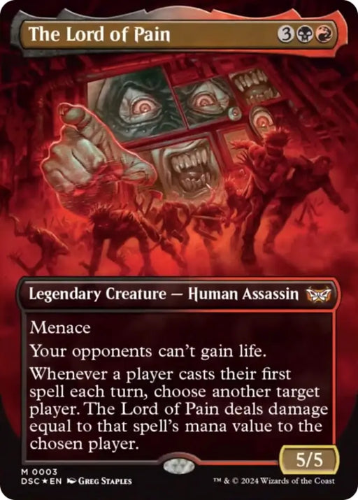 The Lord of Pain (Borderless) [Duskmourn: House of Horror Commander] - MTG Single