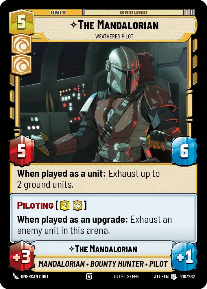 The Mandalorian - Weathered Pilot (210/257) [Jump to Lightspeed] - Star Wars: Unlimited Single