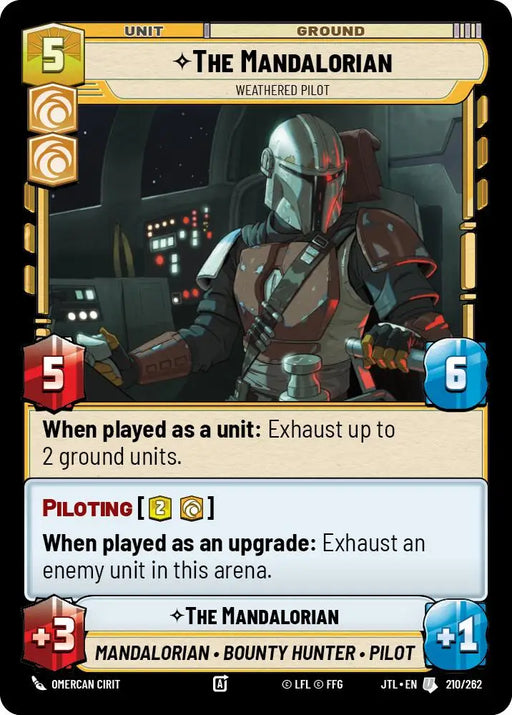 The Mandalorian - Weathered Pilot (210/257) [Jump to Lightspeed] - Star Wars: Unlimited Single