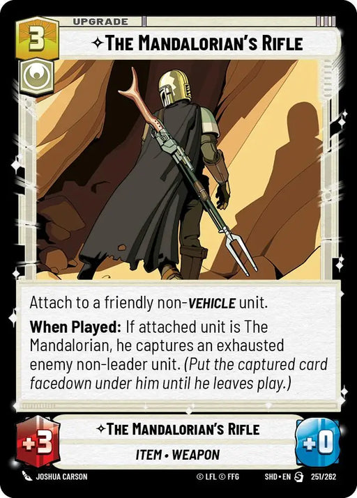 The Mandalorian’s Rifle (251/262) [Shadows of the Galaxy] - Star Wars: Unlimited Single