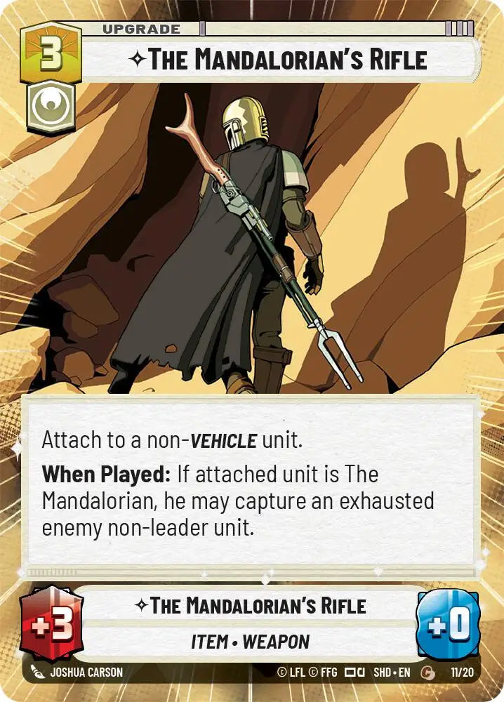 The Mandalorian’s Rifle (Hyperspace) (11/20) [Shadows of the Galaxy: Weekly Play] - Star Wars: Unlimited Single