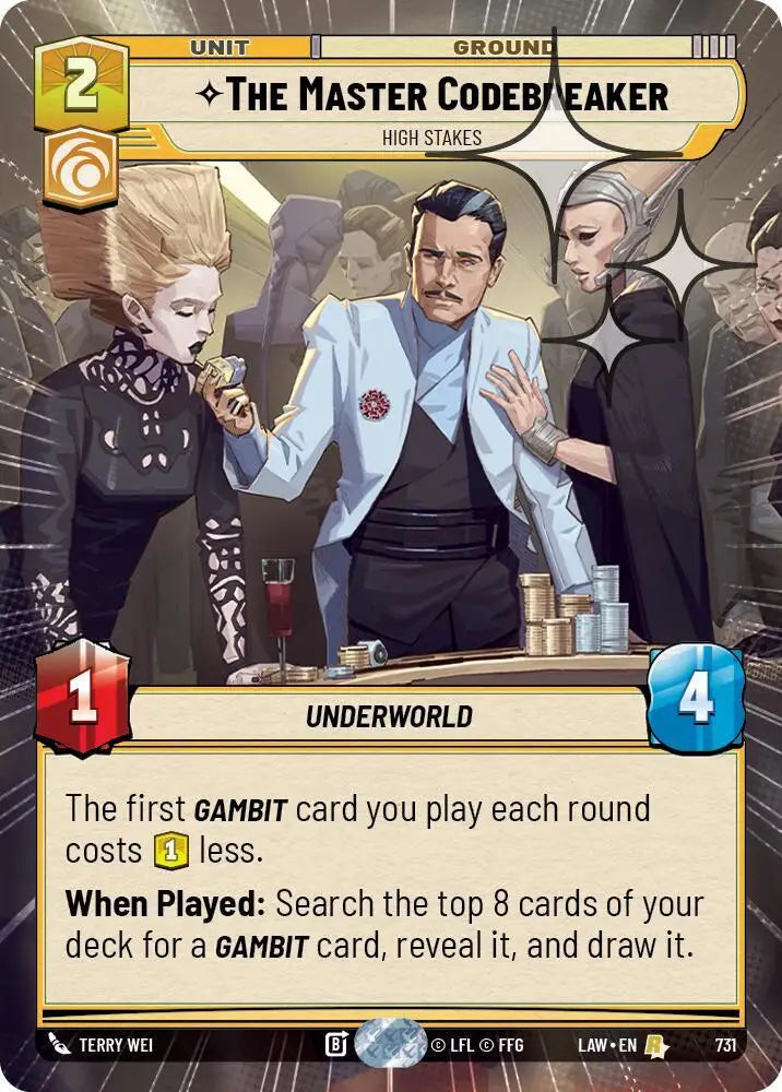 The Master Codebreaker - High Stakes (Hyperspace Foil) (731) [A Lawless Time]