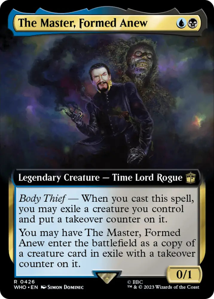 The Master Formed Anew (Extended Art) [Doctor Who] - MTG Single