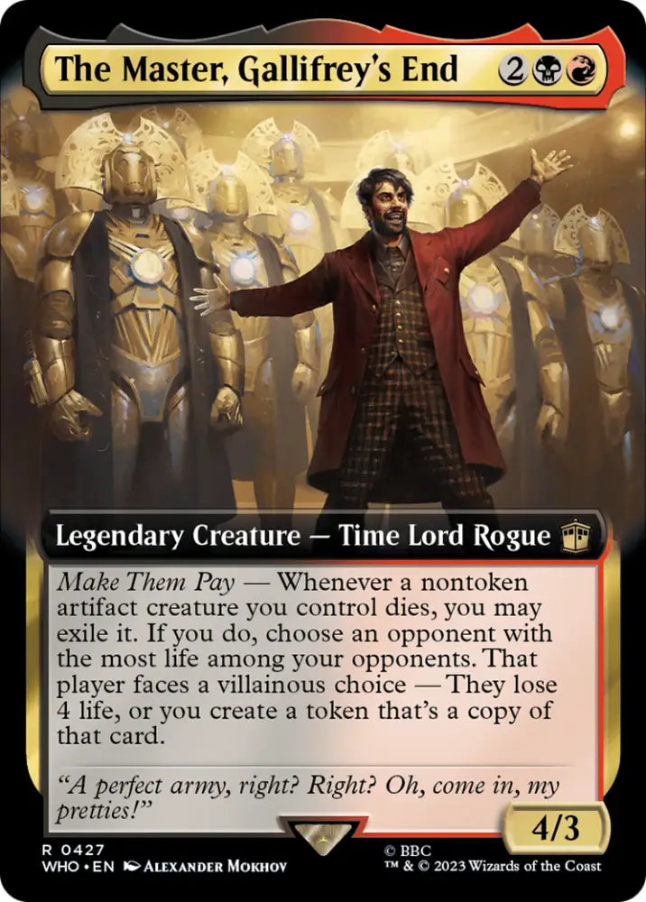 The Master Gallifrey’s End (Extended Art) [Doctor Who] - MTG Single