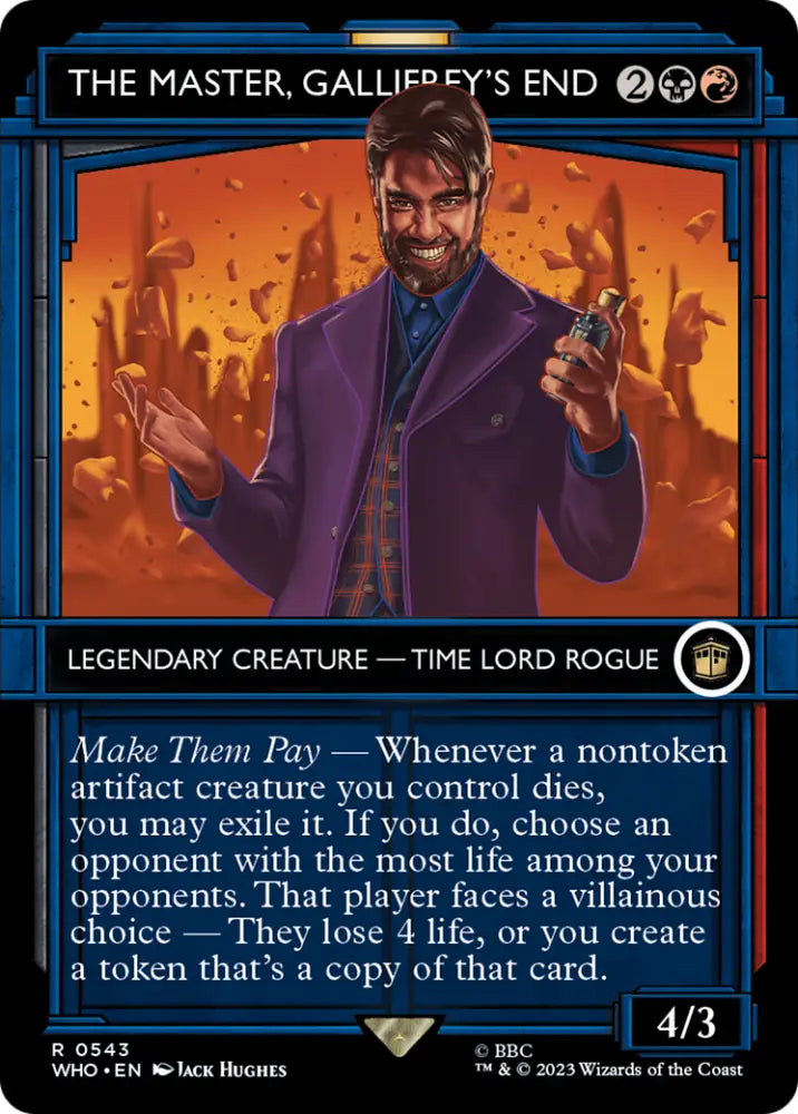 The Master Gallifrey’s End (Showcase) [Doctor Who] - MTG Single