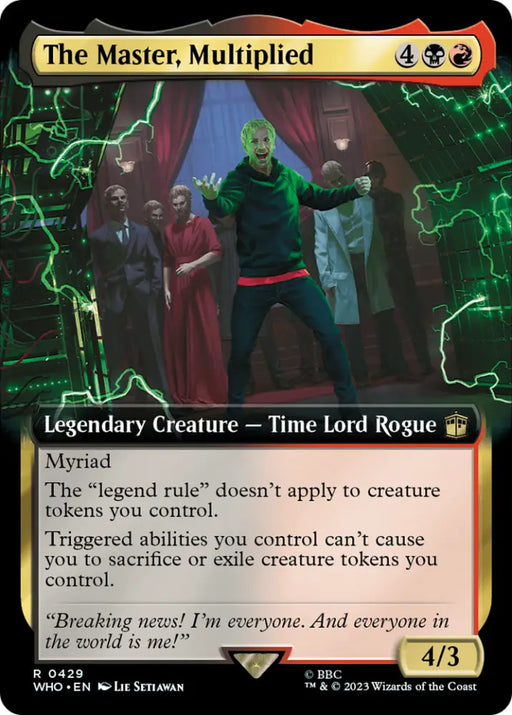 The Master Multiplied (Extended Art) [Doctor Who] - MTG Single