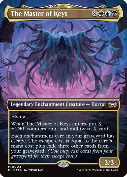 The Master of Keys (Borderless) [Duskmourn: House of Horror Commander] - MTG Single