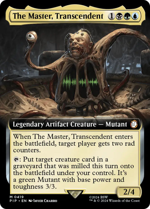The Master Transcendent (Extended Art) [Fallout] - MTG Single