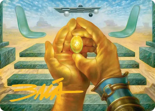 The Mind Stone Art Card (Gold-Stamped Signature) (3) [Marvel Super Heroes Art Series]