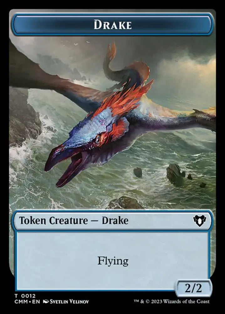 The Monarch // Drake Double-Sided Token [Commander Masters Tokens] - MTG Single