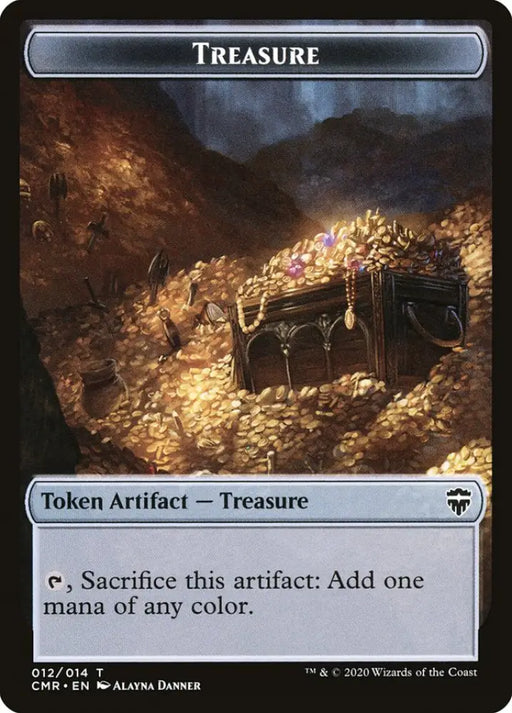 The Monarch // Treasure Double-Sided Token [Commander Legends Tokens] - MTG Single