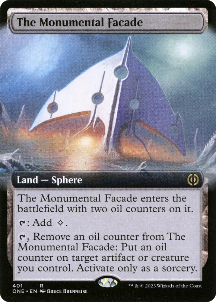 The Monumental Facade (Extended Art) [Phyrexia: All Will Be One] - MTG Single