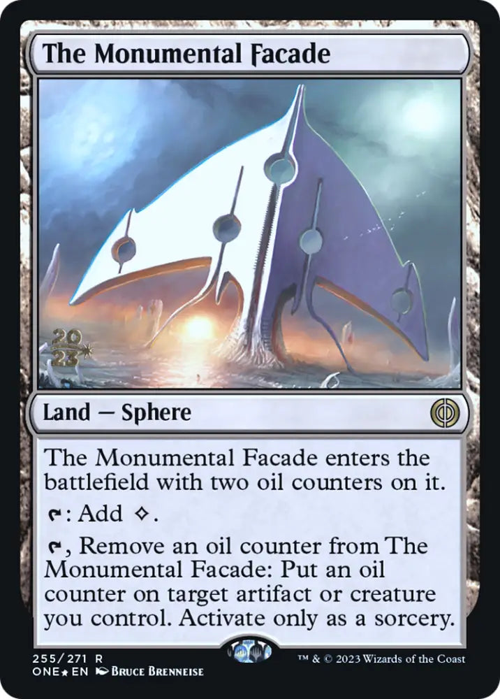 The Monumental Facade [Phyrexia: All Will Be One Prerelease Promos] - MTG Single