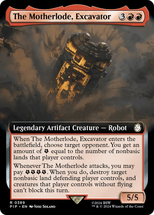 The Motherlode Excavator (Extended Art) [Fallout] - MTG Single