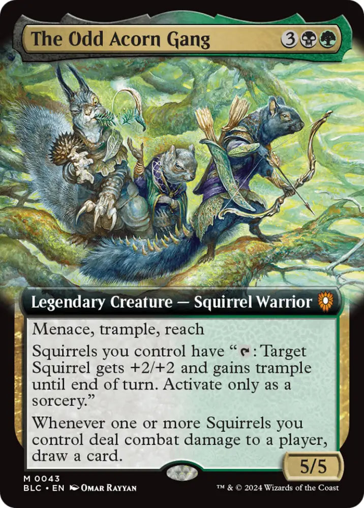 The Odd Acorn Gang (Extended Art) [Bloomburrow Commander] - MTG Single
