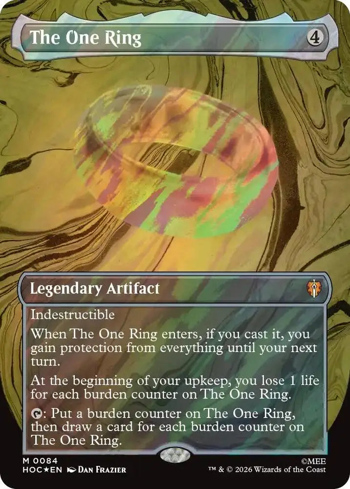The One Ring (Borderless) (Surge Foil) (84) [The Hobbit: Eternal-Legal]