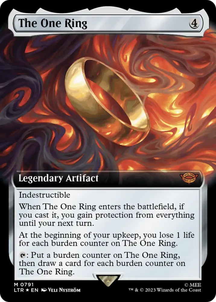 The One Ring (Extended Art) (Surge Foil) [The Lord of the Rings: Tales of Middle-Earth] - MTG Single