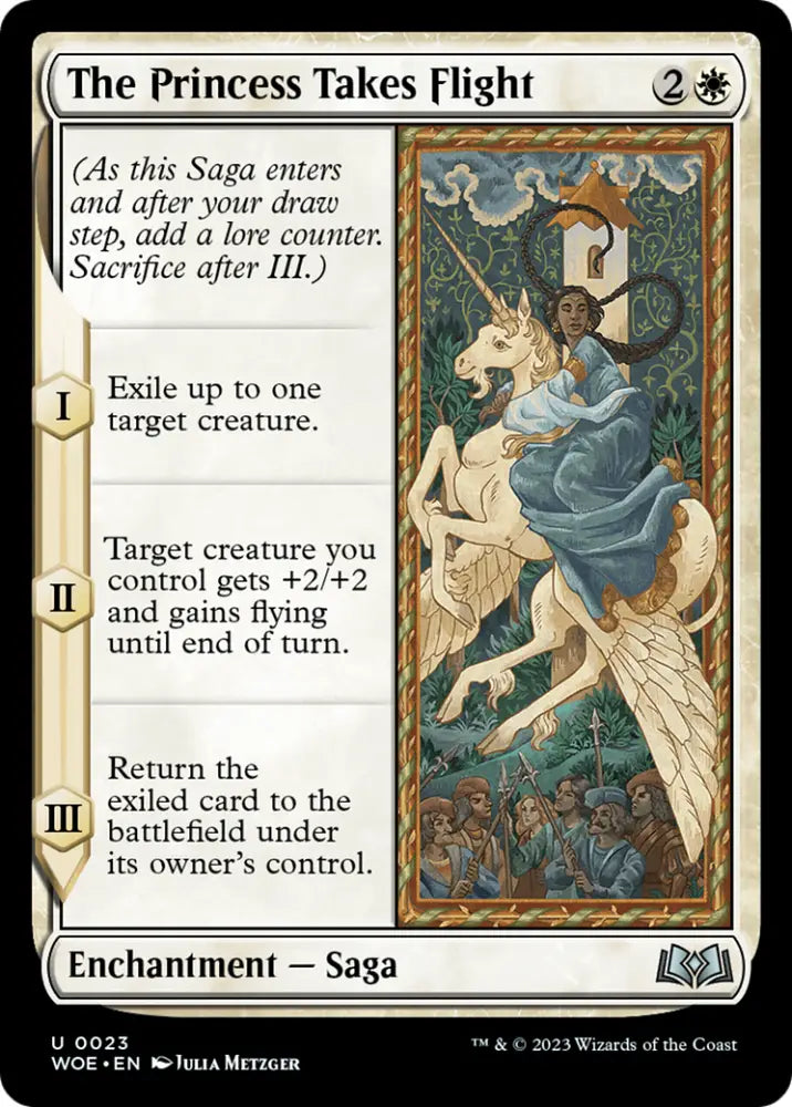 The Princess Takes Flight [Wilds of Eldraine] - MTG Single
