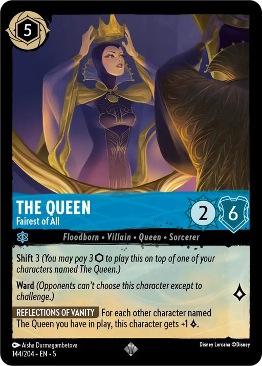 The Queen - Fairest of All (144/204) [Shimmering Skies] - Lorcana Single