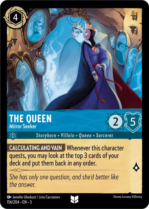 The Queen - Mirror Seeker (156/204) [Into the Inklands] - Lorcana Single