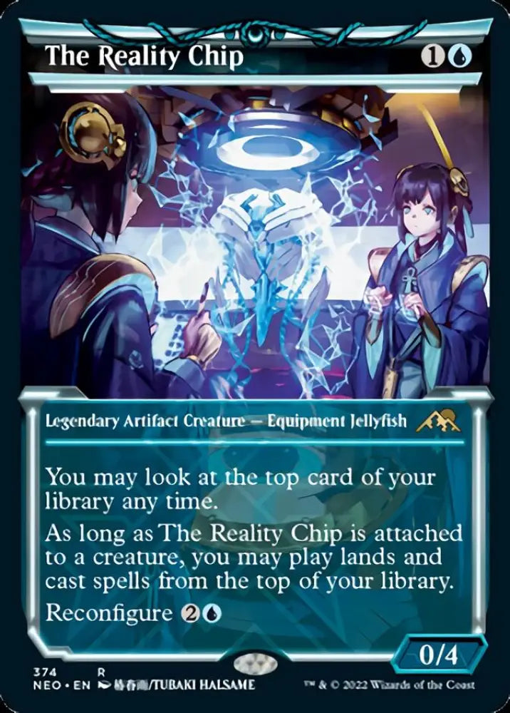 The Reality Chip (Showcase Soft Glow) [Kamigawa: Neon Dynasty] - MTG Single