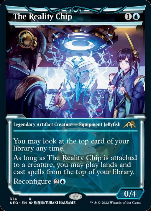 The Reality Chip (Showcase Soft Glow) [Kamigawa: Neon Dynasty] - MTG Single