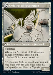 The Restoration of Eiganjo // Architect of Restoration [Kamigawa: Neon Dynasty] - MTG Single