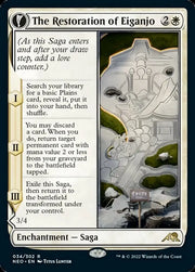 The Restoration of Eiganjo // Architect of Restoration [Kamigawa: Neon Dynasty] - MTG Single