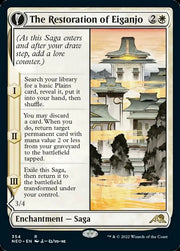 The Restoration of Eiganjo // Architect of Restoration (Showcase Soft Glow) [Kamigawa: Neon Dynasty] - MTG Single