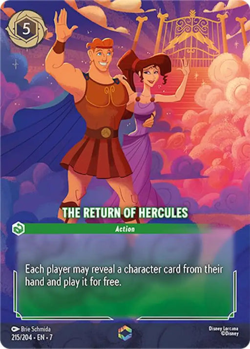 The Return of Hercules (Enchanted) (215/204) [Archazia’s Island] - Lorcana Single