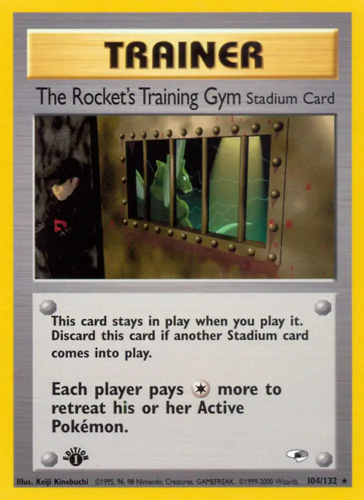 The Rocket’s Training Gym (104/132) [Gym Heroes 1st Edition] - Pokemon Single