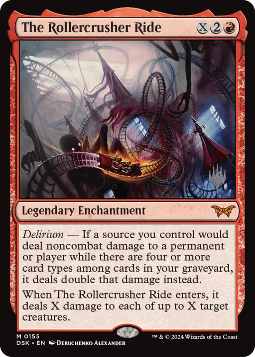 The Rollercrusher Ride (0155) (Promo Pack) [Duskmourn: House of Horror Promos] - MTG Single