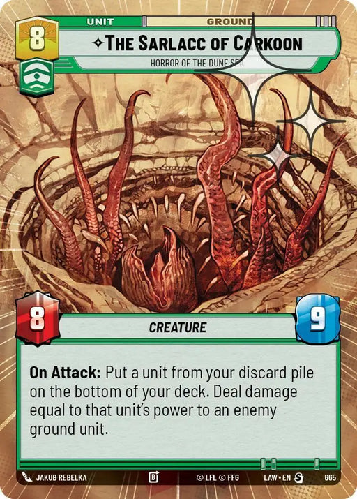 The Sarlacc of Carkoon - Horror of the Dune Sea (Hyperspace Foil) (665) [A Lawless Time]