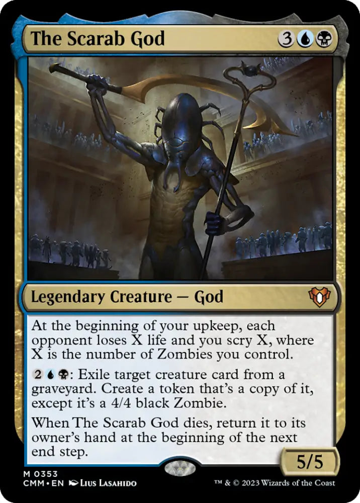 The Scarab God [Commander Masters] - MTG Single