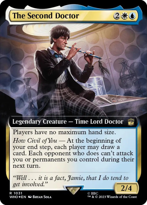 The Second Doctor (Extended Art) (Surge Foil) [Doctor Who] - MTG Single