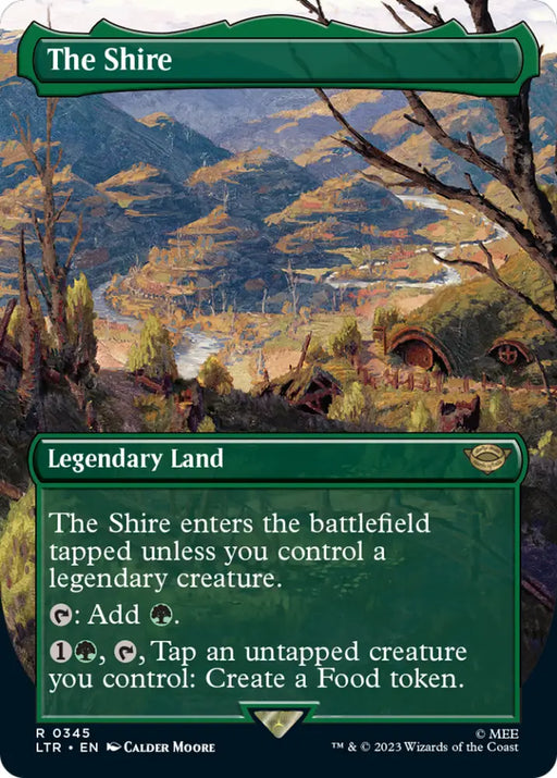 The Shire (Borderless Alternate Art) [The Lord of the Rings: Tales of Middle-Earth] - MTG Single