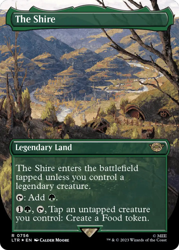 The Shire (Borderless) (Surge Foil) [The Lord of the Rings: Tales of Middle-Earth] - MTG Single