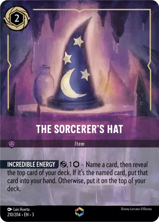 The Sorcerer’s Hat (Alternate Art) (210/204) [Into the Inklands] - Lorcana Single