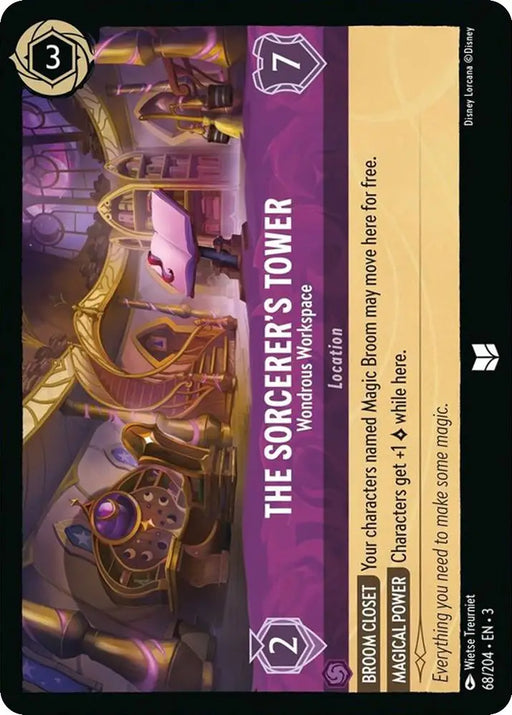 The Sorcerer’s Tower - Wondrous Workspace (68/204) [Into the Inklands] - Lorcana Single