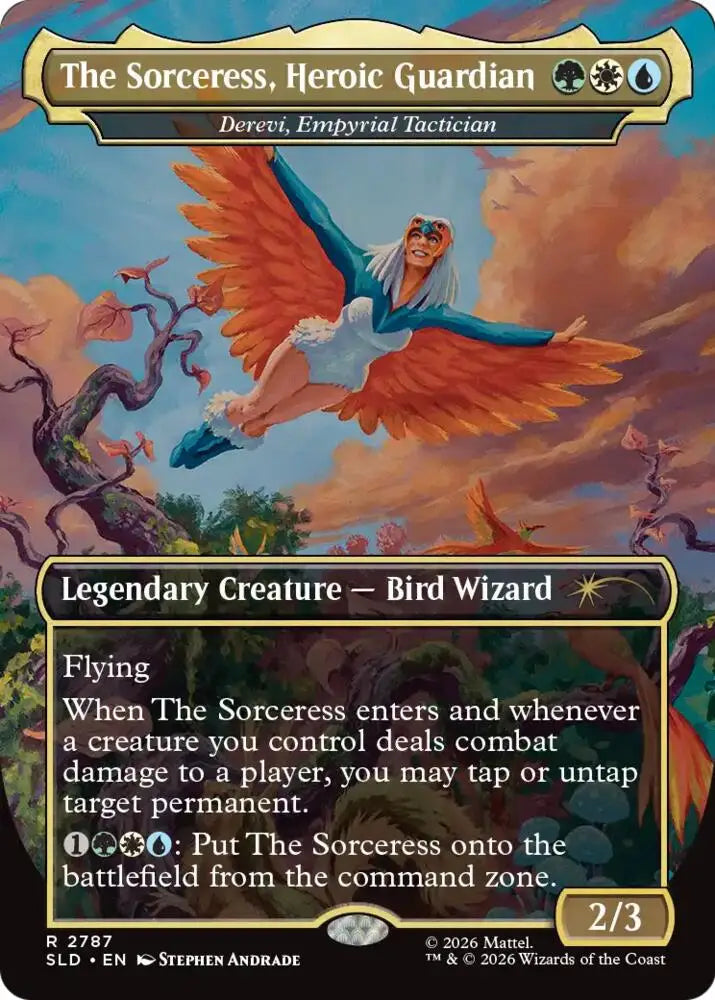 The Sorceress, Heroic Guardian - Derevi, Empyrial Tactician (2787) [Secret Lair Drop]