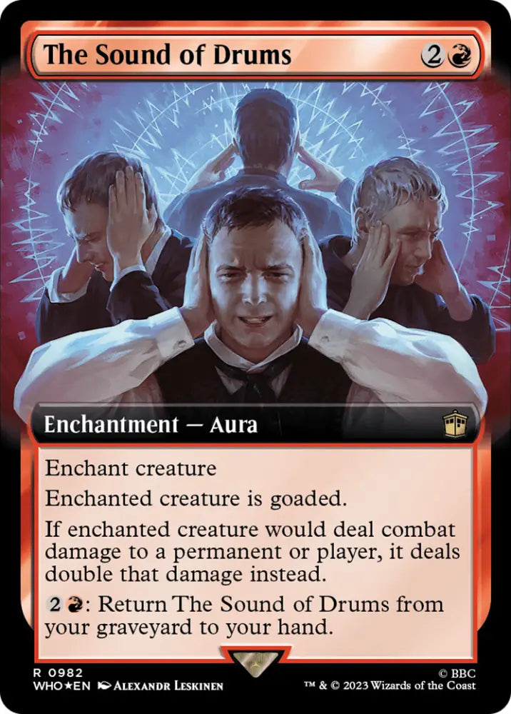 The Sound of Drums (Extended Art) (Surge Foil) [Doctor Who] - MTG Single