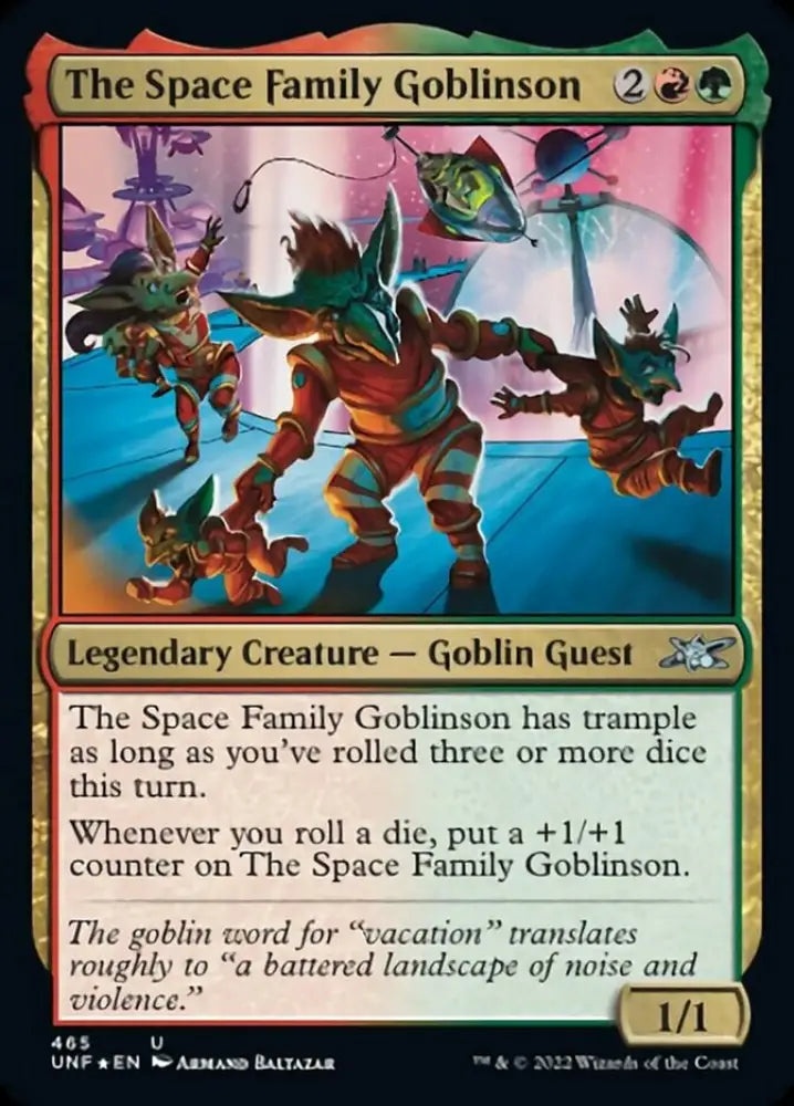 The Space Family Goblinson (Galaxy Foil) [Unfinity] - MTG Single