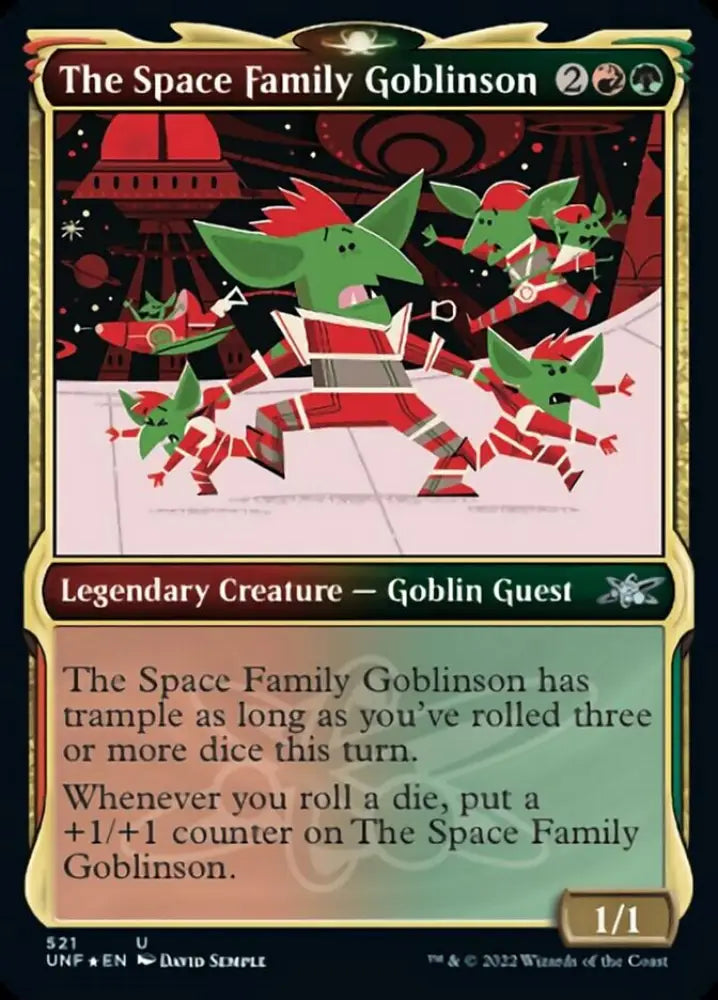 The Space Family Goblinson (Showcase) (Galaxy Foil) [Unfinity] - MTG Single