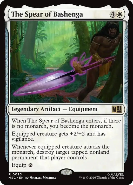 The Spear of Bashenga (Surge Foil) (25) [Marvel Super Heroes Commander]