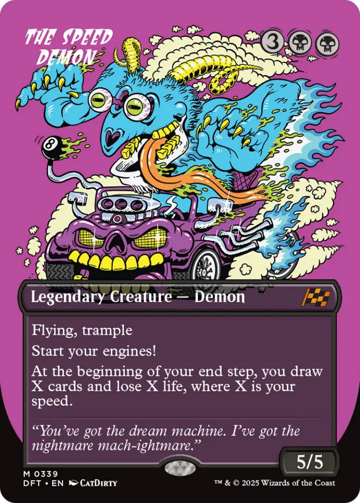 The Speed Demon (Borderless) [Aetherdrift] - MTG Single