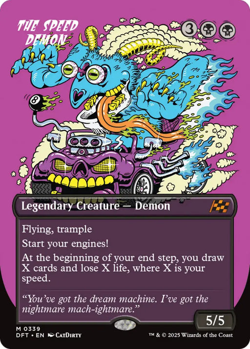The Speed Demon (Borderless) [Aetherdrift] - MTG Single