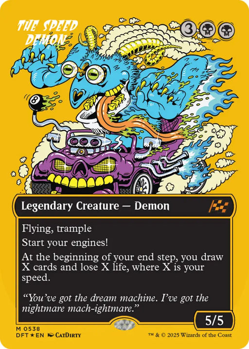The Speed Demon (Borderless) (First-Place Foil) [Aetherdrift] - MTG Single