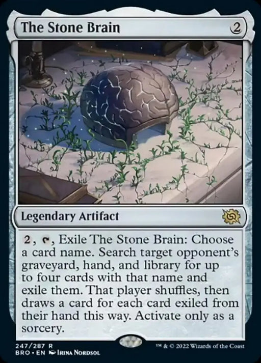 The Stone Brain [The Brothers’ War] - MTG Single
